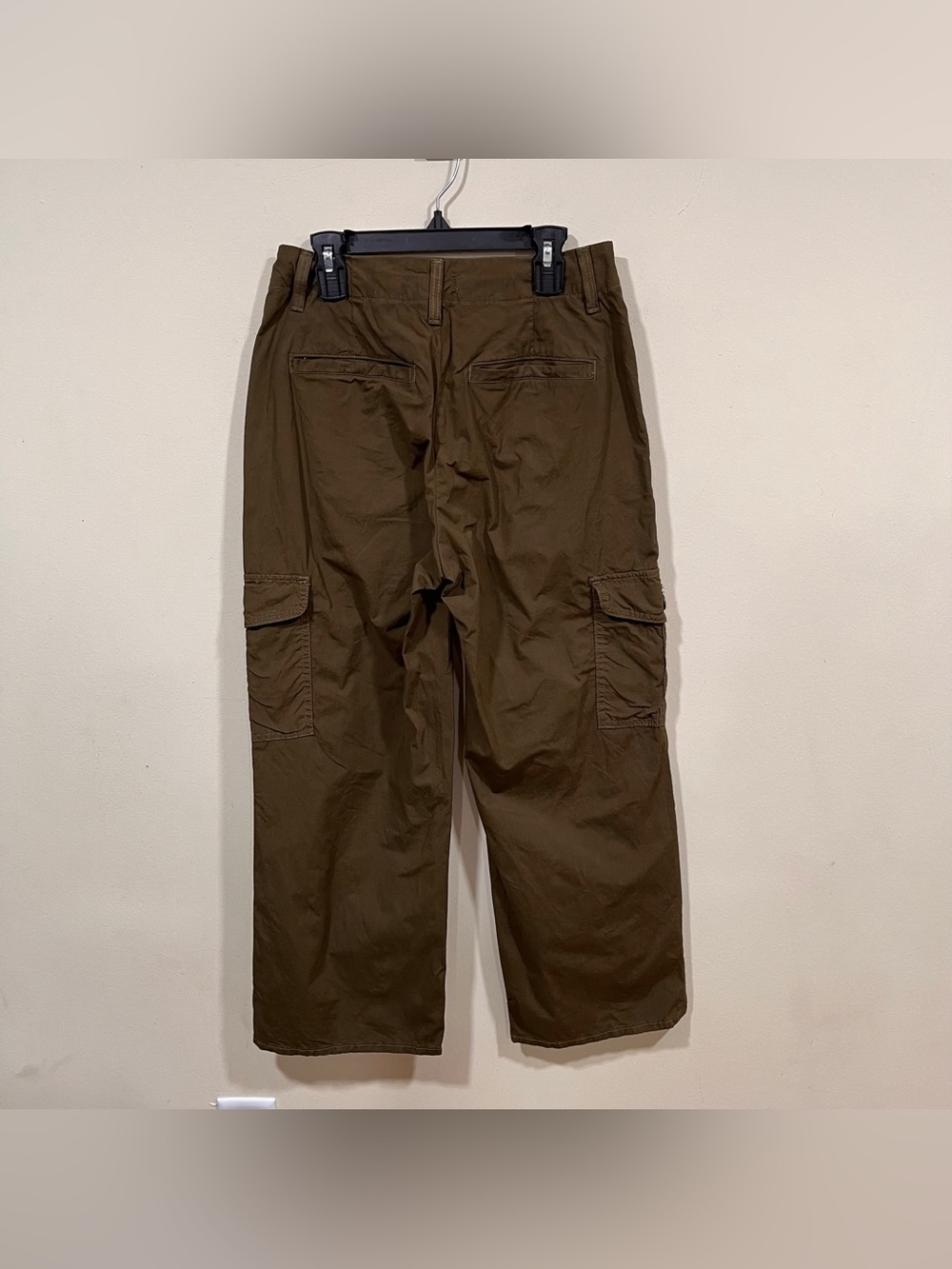 L'AGENCE Zoella High Rise Trousers Khaki Channing Cotton Cargo Twill Pants -24 - Picture 7 of 9